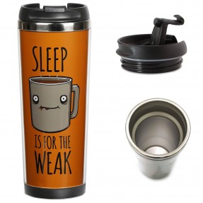 Термокружка “Sleep is for the weak”, купить Термокружка “Sleep is for the weak”
