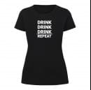 Футболка “Drink Repeat” женская, купить Футболка “Drink Repeat” женская