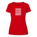 Футболка “Drink Repeat” женская, купить Футболка “Drink Repeat” женская