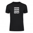 Футболка “Drink Repeat” унисекс, купить Футболка “Drink Repeat” унисекс