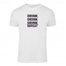 Футболка “Drink Repeat” унисекс, купить Футболка “Drink Repeat” унисекс