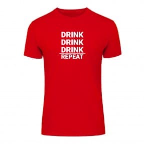 Футболка “Drink Repeat” унисекс, купить Футболка “Drink Repeat” унисекс