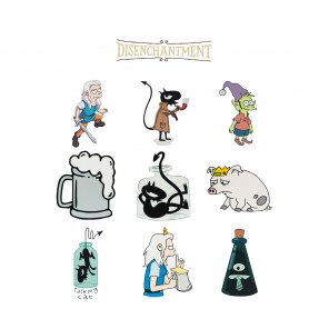 Многоразовые стикеры “Disenchantment”, купить Многоразовые стикеры “Disenchantment”